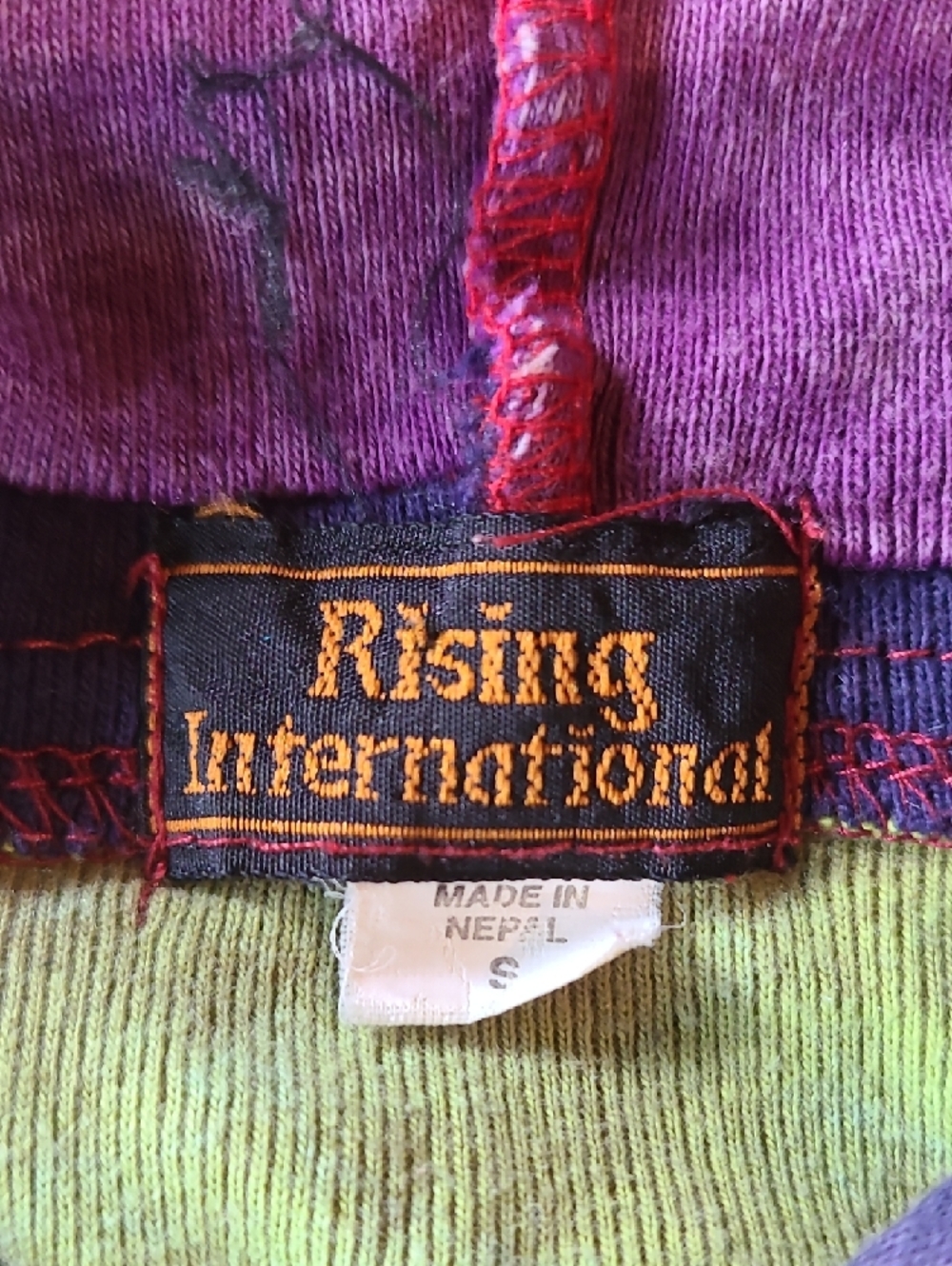 Rising International Multicolor Embroidered Hooded Bomber Jacket - Picture 2 of 6